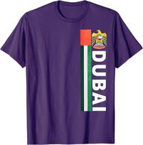 Dubai Sports-style Flag and UAE Emblem T-Shirt 100% Cotton O-Neck Summer Short Sleeve Casual Mens T-shirt Size S-3XL M blue