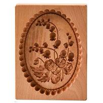 Birthday Party Biscuit Fondant Raspberry Stamp Mould Carved Wooden Gingerbread Cookie Mold Shortbread Mold Cookie Cutter Molds brown