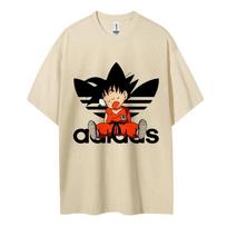 Dragon Ball Son Goku Short Sleeve Mens and Womens Same Comfortable Short Sleeve Couples Casual Short Sleeve Popular Top M black