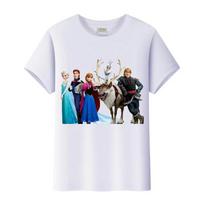 Saldūs Disney Ledo šalis Elza Anna Animaciniai Marškinėliai Laiski Marškinėliai Streetwear Palaidinės Vaikų Viršutiniai Drabužiai Apvalia Kaklo Marškinėliai Mergaičių Drabužiai Dovana 120 gray