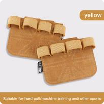 Powerlifting Gym Gloves Breathable Leather Palm Guard Weightlifting Gloves For Men Women Fitness Training beige