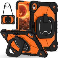 Silicone Armor Case For Samsung Galaxy Tab S11 11inch SM-X730 X736 X736B 2025 Rotating Rugged Stand Tablet Cover Kids Funda Tab S11 11inch white