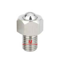 1pc Stainless Steel/POM Main Ball Conveyor Rollers Threaded Ball Rotated Freely Ball Transfer Units Hexagon Cap Ball Plunger KST31-M6 1pcs