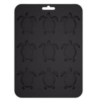 Cartoon Turtles Designs Silicone Ice Cubes Tray with 9 Cavities for Baking Cookie Jellies and Ice Treats