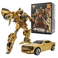 28CM Transformuojamas robotas Žaislai Auksinis Optimus Prime Bumblys Veiksmo figūrėlė Dalinai lydinio Komandieriaus Žaislai Sunkvežimis Automobilis Berniuko Dovana 28cm black