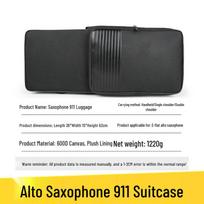 Portable Alto Saxophone Case - Shockproof, Drop-Proof Backpack with Single Shoulder and Handheld Options gray