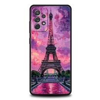 Phone Case For Samsung A17 A15 A13 A51 A71 A41 A31 A21S A07 A05 A35 A55 A23 A25 A33 A53 A73 5G Cover Red Umbrella Eiffel Tower Galaxy A51 pink