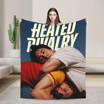 Šildomos Rivalry pledai Šiltas minkštas gatvės stiliaus pliušinis pledas namų dekoravimui kelionėms lėktuvu flanelinis lovatiesė lovos užvalkalas 130x150cm blue