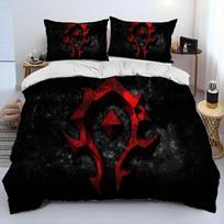World of Warcraft, WOW, Žaidėjo Patalynės Komplektas, Antklodės Užvalkalas, Patalynės Komplektas, Antklodės Užvalkalas, Pagalvės Užvalkalas, Karališko Dydžio, Karalienės Dydžio Patalynės Komplektas 155X200cm