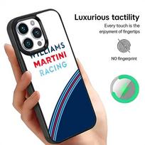M-Martini Racing Horizontalus Dryžis Telefono Dėklas Skirtas iPhone17,16,15,14,13,12,11 Plus,Pro Magnetinis Skirtas Magsafe Belaidžiam Įkrovimui iPhone13