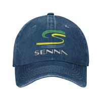 Ayrton Senna Brazil Logo Baseball Caps Merch For Unisex  Adjustable Trucker Hat One Size gray