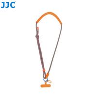 JJC kaklo dirželis GoPro Hero veiksmo kamerai ir išmaniajam telefonui, pintas virvės peties dirželis su minkštu mikropluošto odos peties paminkštinimu orange