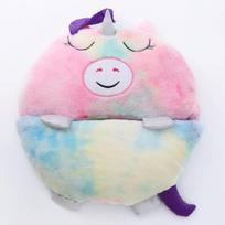Happy Nappers Pliušinė Pagalvė Miego Maišas Idealiai Tinka Vaikų Pietų Metui Tie Dye, 135*50cm