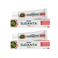 Sri Sri Tattva Sudanta Red Ayurvedic Toothpaste | Herbal Actives For Fresh Breath, Strong Gums & Cavity Protection | Sulphate-Free, Non-Fluoride, N white