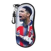 Bellinghams Glasses Case Unisex Lightweight Zipper Soccer Football Eyewear Storage Box Small Eye Contacts Case One Size gray