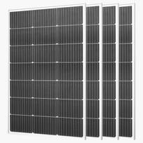 VEVOR 4PCS 100W Monocrystalline Solar Panels, 23% High-Efficiency Mono PV Module with Stable MC4 Output & Aluminum Frame 89.5 x 58 x 3 cm
