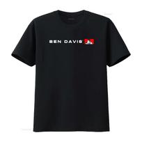 Ben Davis Flat Line Logo T Shirt Black Exclusive Size S Only vintage Washed Slightly homme Casu XXL black