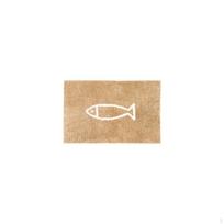Bathroom Mat, Brown Fish QuickDry NonSlip Rug, Suitable for Bedroom and Toilet, Highly Absorbent Brown 65x45x1.5cm beige