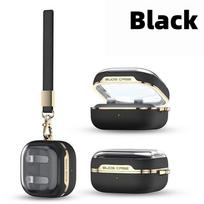 Luxury Leather Pattern Design For Samsung Galaxy Buds 4 Pro /4 () Cover Creative Electroplated With Lanyard For Galaxy Buds For Buds 4 4Pro