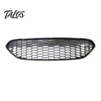 Bumper Grille Center Heat-resistant Anti-scratch Black Front Grill Mesh Replacement 1778260 for Ford Fiesta 13-17 gray