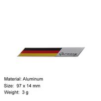 3D Premium Deutsch Germany German Flag Map Logo for JFJDX5 car Engine Hood Fender trunk Tail Rear Decal Emblem Badge Sticker gray