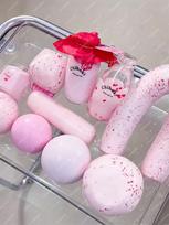 Pink Strawberry Crunchy Stress Ball Squishy Toys Shapeable Mochi Squeeze Ball Asmr Sensory Anti Stress Fidget Toys For Adults