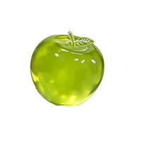 Pink/Green Apple Squishy Toys, Soft Transparent Slow Rebound Squeeze Toy ,Sensory Toy For Adhd  Slow Rebound Squeeze Toy