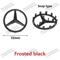 ABS 52mm 57mm Automobilio vairo logotipo ženklelis Mercedes Benz C E S serijai CLA CLS W212 W205 W204 Emblema Stiliaus priedai gray