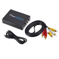 AV+S-Video to HDMI-Compatible AV Video Converter HDTV 1080P HD Video Audio RCA to Digital Signal Decoder for TV PC Computer DVD