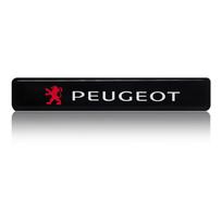 Car Front Grille Sticker Badge Head Grill Emblem LED Light For Peugeot 407 3008 307 308 206 508 208 207 607 106 301 408 5008 gray