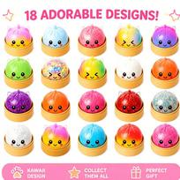 Adult Random Assortment Washable Dumpling Squishy Slow Rising Soft Squeeze Anxiety Relief Office Desk Companion Vent Gadget
