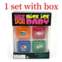 New Set /Squishy Needoh /Nice Cube Schylling /Sensory Stress Reliever Fidget Tool Toy Anxiety Focus Sensory Cube Adults Kid Gift
