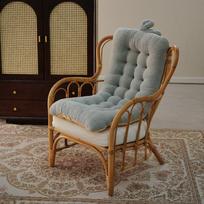Thick Winter Tatami Seat & Back Cushion Set for Office, Dining, or Study Chairs 40x80 cm pilka