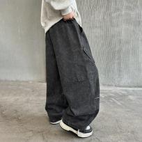 Big Boys Cargo Pants Spring Autumn Casual Trousers 150cm pilka