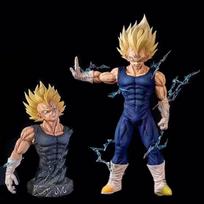 20cm/7.87inth Anime Dragon Ball Z Majin Vegeta Figure Pvc Action Figures Vegeta Figurine Gk Statue Collection Model Toys beige