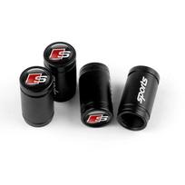2026 Hot 4pcs Car Wheel Tire Valve Caps Tyre Rim Stem Covers Airdust For Audi 8P B9 8V A5 A6 C7 RS RS3 RS4 RS5 RS6 RS7 A7 Q3 Q5 Q7 S3 S6