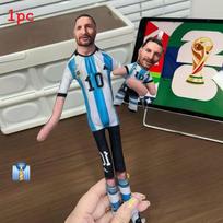 Futbolo žvaigždės pliušinis žaislas su PP medvilne vaikams ir kolekcionieriams Blue Messi,10cm blue