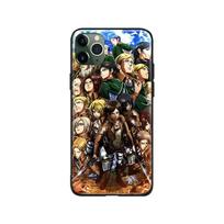 Attack On Titan EREN MIKASA LEVI Anime, skirta iPhone 6s 7 8 Plus X XR XS 11 12 13 Mini Pro Max minkštas silikoninis telefono dėklo dangtelis iPhone XS&Silicone TPU Case