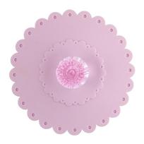 Lace Cup Cover Silicone Lid Bottle Lid Cover Home Office Accessory AVE pink
