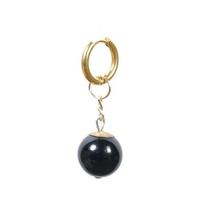 Vintažiniai Dragon Ball Goku Black Anime Auskarai su Agato Intarsija, nereikia auskarų! Black Gold B beige