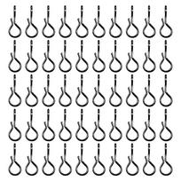50pcs Fast Snap Quick Lure Change Clip Quick Change Lure Clip Fly Fishing Snap Fishing Connector Fishing Tackle L black