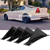 Blizgus Galinio Bamperio Spoilerio Daliklis Lūpa Difuzorius 4 F Honda Prelude Coupe gray