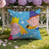 B-Ben And H-Hollys Little Kingdom Cushion Cover Home & Car Dual-Scene Pillow Cover: Reversible for Premium Comfort 30X30cm blue