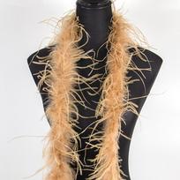 DIY 1 Ply Ostrich Feather Boa 2M High Quality Ostrich Feather Scarf Trims for Wedding Party Halloween Christmas Clothing Shawl Decor 2 Meters oranžinė