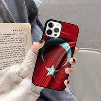 Turkey Turkish Flag Phone Case Back Cover for iPhone 17 Air 16 15 14 13 11 12 Pro Max Plus Shell Coque iPhone 13 black