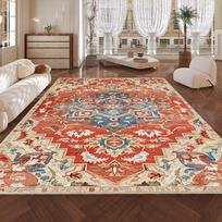 Vintage Persian Carpet Turkish Ethnic Handmade Rug Living Room Decor Hotel Homestay Fully Carpeted Floor Mat 80*120cm gray