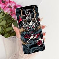 Skirta Xiaomi Redmi 14C dėklas Gražus drugeliu tapytas dangtelis Minkštas silikoninis telefono dėklas Skirta Xiaomi Poco C75 PocoC75 Redmi 14C korpusas Xiaomi Poco C75 black