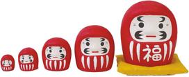 Daruma 780105 Hakori-shika (Raudona) white