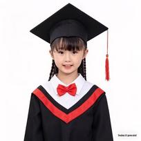 Vaikų baigimo ir pasirodymų chalatai: Darželio baigimo chalatai ir choriniai kostiumai 100 cm black
