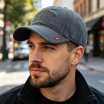Minkštas medvilninis beisbolo kepuraitė Tėčio laisvalaikio apsauginė nuo saulės kepurė Moteriška madinga sportinė kepurė Didelė galva Vyriškos snapback kepuraitės 56-62cm gray